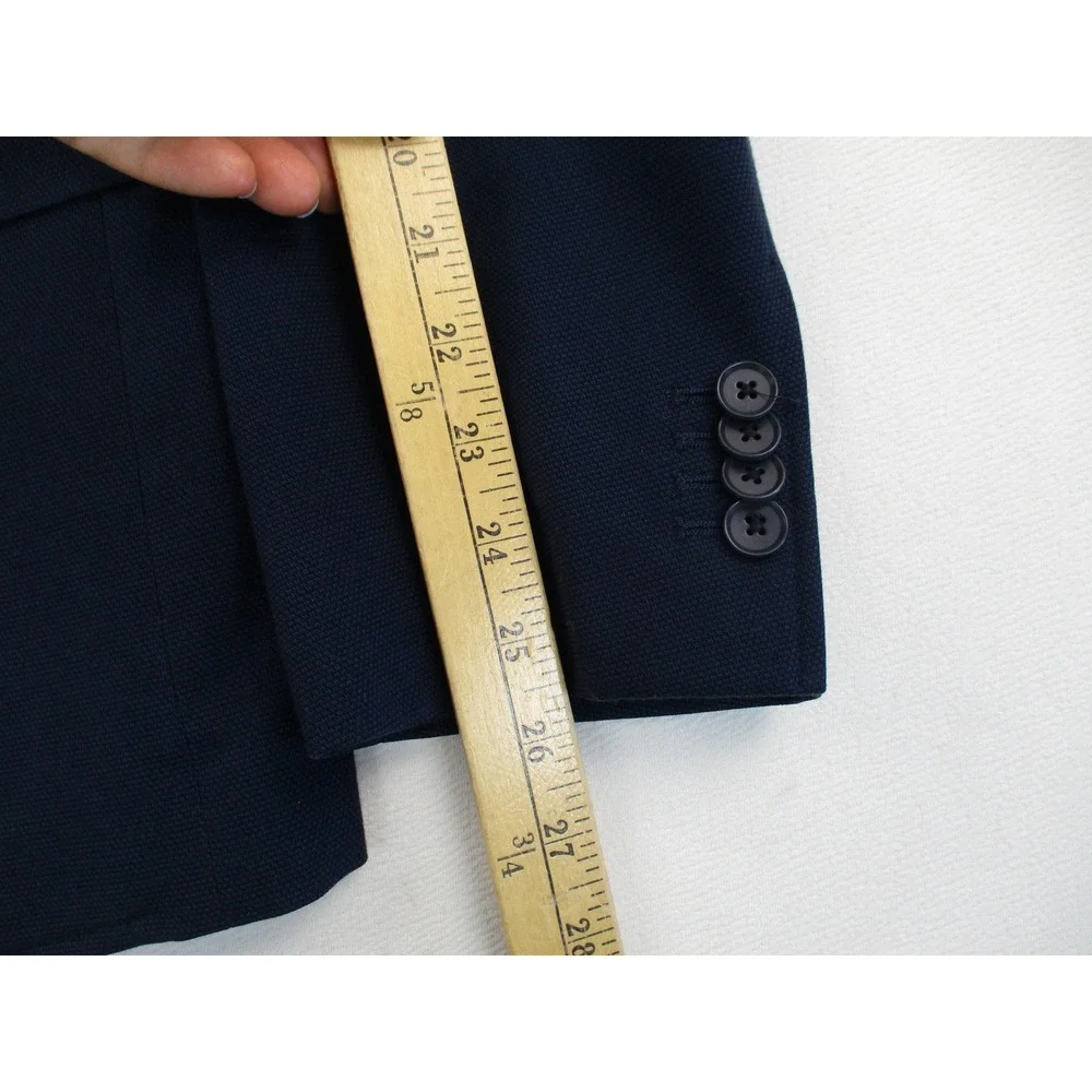 Banana Republic Blazer Mens 42R Navy Blue Tailored Fit 2-Button Sport Coat